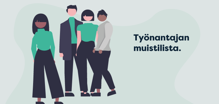 Työnantajan muistilista